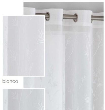 CURTAIN - WHITE NATURAL "LORIA"